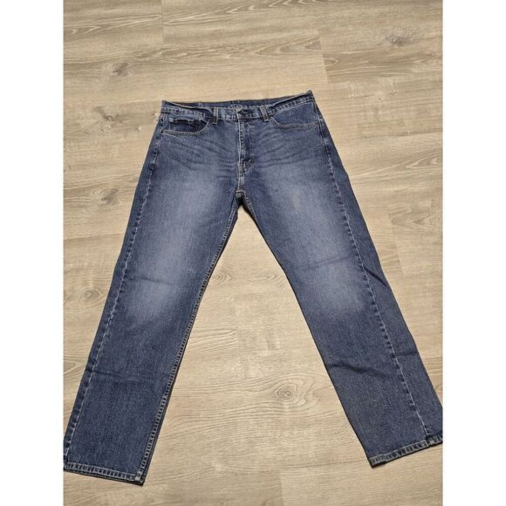 Levis 505 Men's Denim Blue‎ Jeans Tag Size Reads 36x32 Measured Size 35x31
